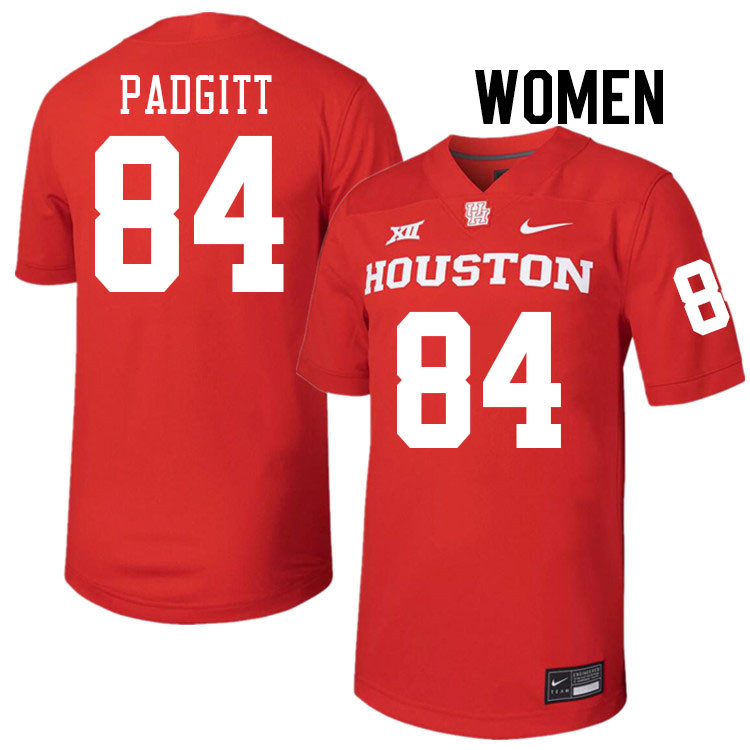 Women #84 Samuel Padgitt Houston Cougars College Football Jerseys Stitched-Red